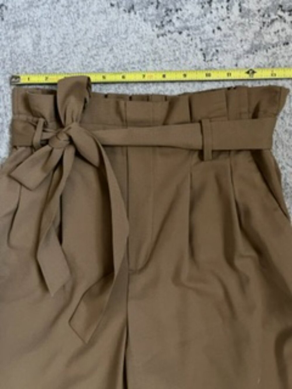 🧡3/15 a new day High-Waisted Elastic Waistband Tie-Waist Wide-Leg Pants S - Picture 2 of 7